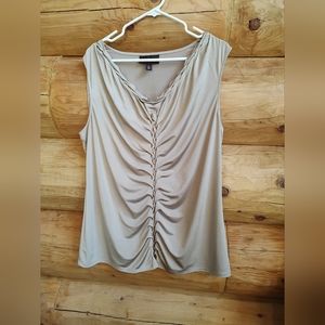 Dana Buchman silk sleeveless blouse size XL